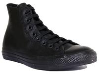 Converse All Stars Leather Hoog 135251C Zwart-35 maat 35 - thumbnail