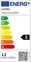 Lutec WandlampShrimp zwart met sensor - 7622104330 - thumbnail