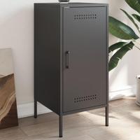 Dressoir 36x39x79 cm staal zwart - thumbnail