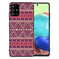 Samsung Galaxy A71 Back Case Aztec Paars - thumbnail