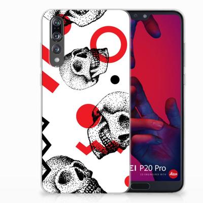 Silicone Back Case Huawei P20 Pro Skull Red Silicone Back Case Huawei P20 Pro Skull Red