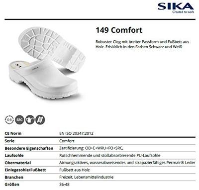 SIKA 149 Comfort Klomp Open Hak OB Wit - Maat 39 - 16.089.028.39