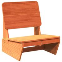 Tuinstoelen 2 st 60x64x70,5 cm massief grenenhout wasbruin - thumbnail