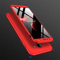 GKK drie stage splicing volledige dekking PC Case voor Samsung Galaxy J4 + (rood) - thumbnail