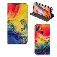 Bookcase Samsung Galaxy M11 | A11 Watercolor Dark - thumbnail