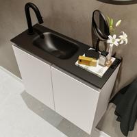 MONDIAZ TURE 60cm toiletmeubel linen. EDEN wastafel urban links 1 kraangat - thumbnail