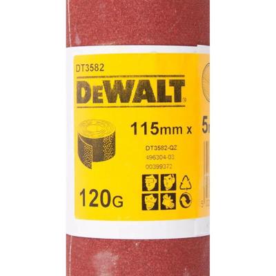DeWalt Accessoires Schuurpapier, rol 5 meter, 115mm, K120 - DT3582-QZ
