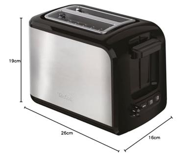 Tefal TT410D Broodrooster Grijs - thumbnail