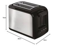 Tefal TT410D Express Broodrooster 16x26x19 cm 850W RVS/Zwart - thumbnail