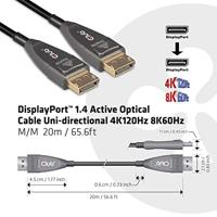 club3D CAC-1079 DisplayPort-kabel DisplayPort Aansluitkabel DisplayPort-stekker 20.00 m Zwart - thumbnail