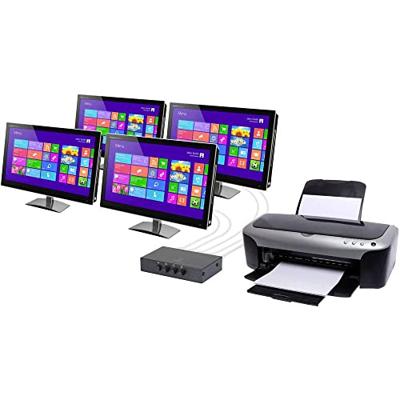 Renkforce 4 poorten USB 2.0-schakelaar Zwart Renkforce 4 poorten USB 2.0-schakelaar Zwart