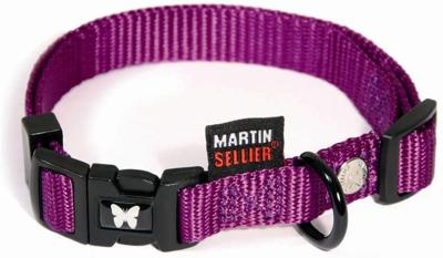 Martin halsband verstelbaar nylon paars Martin halsband verstelbaar nylon paars