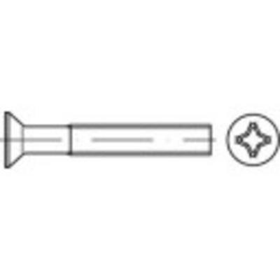 TOOLCRAFT TO-5431842 Verzonken schroeven M3 10 mm Kruiskop Pozidriv Staal Galvanisch verzinkt 2000 stuk(s)