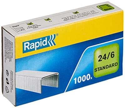 1000 Rapid 24/6 nietjes gegalvaniseerd