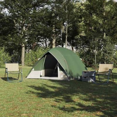Camping Tent met dak met opslag Groen 320 x 275 x 190 cm taft