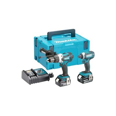 Makita DLX2145TJ Combiset | DHP458 Accu klopboormachine + DTD152 accu slagschroevendraaier | 18v 5.0Ah Li-ion