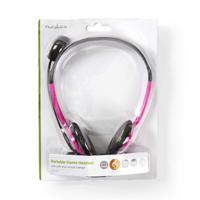 Nedis PC-Headset | On-Ear | Stereo | 2x 3.5 mm | 2 m | Roze | 1 stuks - CHST100PK CHST100PK - thumbnail