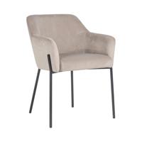 Richmond Eetkamerstoel 'Fay' Velvet, kleur Khaki - thumbnail