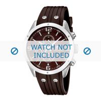 Lotus style horlogeband 15969-3 Rubber Bruin 23mm - thumbnail