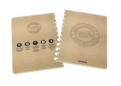 Schrift Adoc BIO A4 ruit 5x5mm 144 pagina's 90gr kraft Schrift Adoc BIO A4 ruit 5x5mm 144 pagina's 90gr kraft