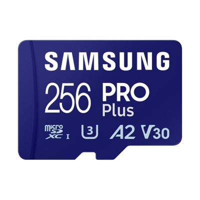 Samsung PRO Plus 256GB (2023) microSDXC + SD Adapter Micro SD-kaart Blauw