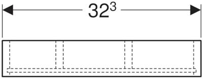Geberit Smyle Lade-Inzet 32,3x15x5,9 cm Lava