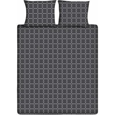 Ten Cate Katoenen Tweepersoons Dekbedovertrek 200x200/220 cm Antraciet Ten Cate Katoenen Tweepersoons Dekbedovertrek 200x200/220 cm Antraciet