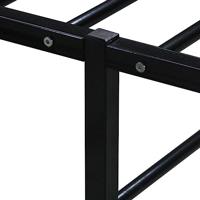 Bedframe metaal zwart 200x200 cm - thumbnail