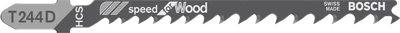 Bosch decoupeerzaagblad t244d (5st)