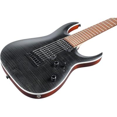 Ibanez RGA742FM Transparent Gray Flat 7-snarige elektrische gitaar