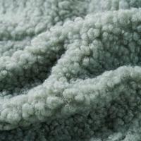 Kinderjas met capuchon teddy 92 kunstvacht mintgroen - thumbnail