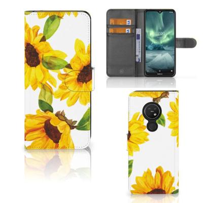 Hoesje voor Nokia 7.2 | Nokia 6.2 Zonnebloemen