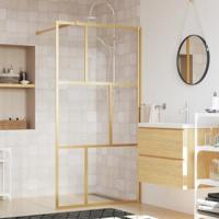 Inloopdouchewand transparant 115x195 cm ESG-glas goudkleurig - thumbnail