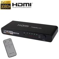 5 Poorten Full HD 1080P HDMI Switch met Switch & Afstandsbediening 1.3 Versie (5 Poorten HDMI Input 1 Poort HDMI Output) - thumbnail