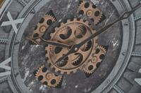 Muurklok Home ESPRIT Zwart Gouden Kristal Ijzer 60 x 9 x 80 cm - thumbnail