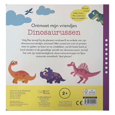 Mondikaarten Kartonboek ontmoet mijn vriendjes dino&apos;s