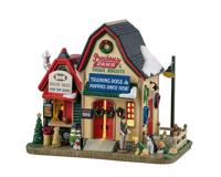 Lemax precious paws & doggie biscuits verlicht kersthuisje Harvest Crossing 2025 - thumbnail