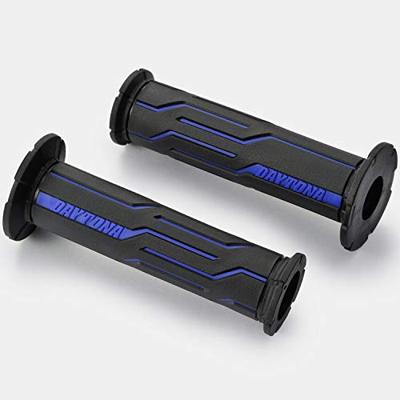 DAYTONA handvat "d-line" rubber grip d-lin sw/bl 125 open