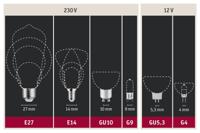Paulmann 28703 LED-lamp Energielabel F (A - G) E27 7.5 W Warmwit (Ø x h) 64 mm x 140 mm 1 stuk(s) - thumbnail