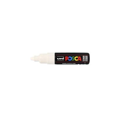 Paintmarker Uni POSCA PC7M breed wit | 6 stuks