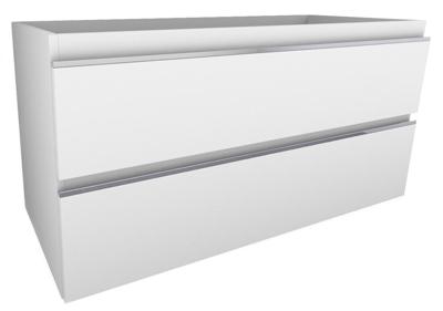 Tigris onderkast met 2 laden 100 x 46 cm glans wit