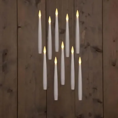 Zwevende LED Kaarsen met Toverstaf 15cm 10st