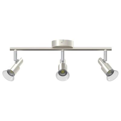 VidaXL Plafondspot met schijnwerpers nikkel 39 x 10,5 x 10,5 cm staal