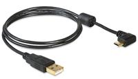 Delock USB-kabel USB 2.0 USB-A stekker, USB-micro-B stekker 1.00 m Zwart 83147 - thumbnail