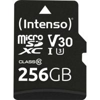 Intenso Professional miniSDXC-kaart Retail 256 GB Class 10, UHS-I U3, v30 Video Speed Class Watervast, Temperatuurbestendig - thumbnail