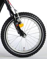 Volare step - jongens en meisjes - 16 inch - zwart/rood - thumbnail