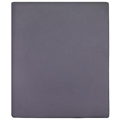 Hoeslaken jersey 160x200 cm katoen antracietkleurig
