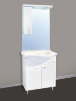 Badstuber Sanremo staand badkamermeubel 75cm wit - thumbnail