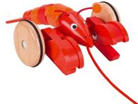 Goki houten trekdier kreeft rudiger - thumbnail