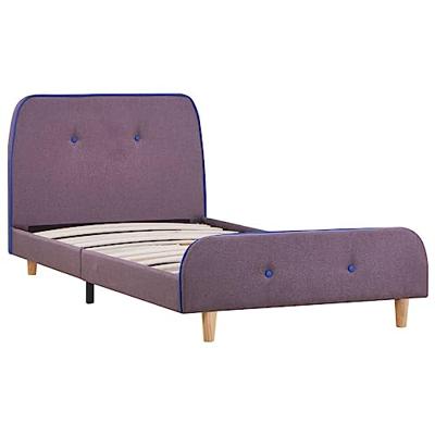 Bedframe stof taupe 90x200 cm